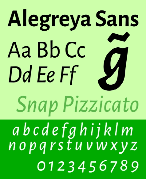Fonte Alegreya Sans